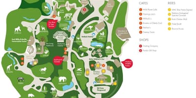 แผนที่ของสวนสัตว์แอตแลนต้า